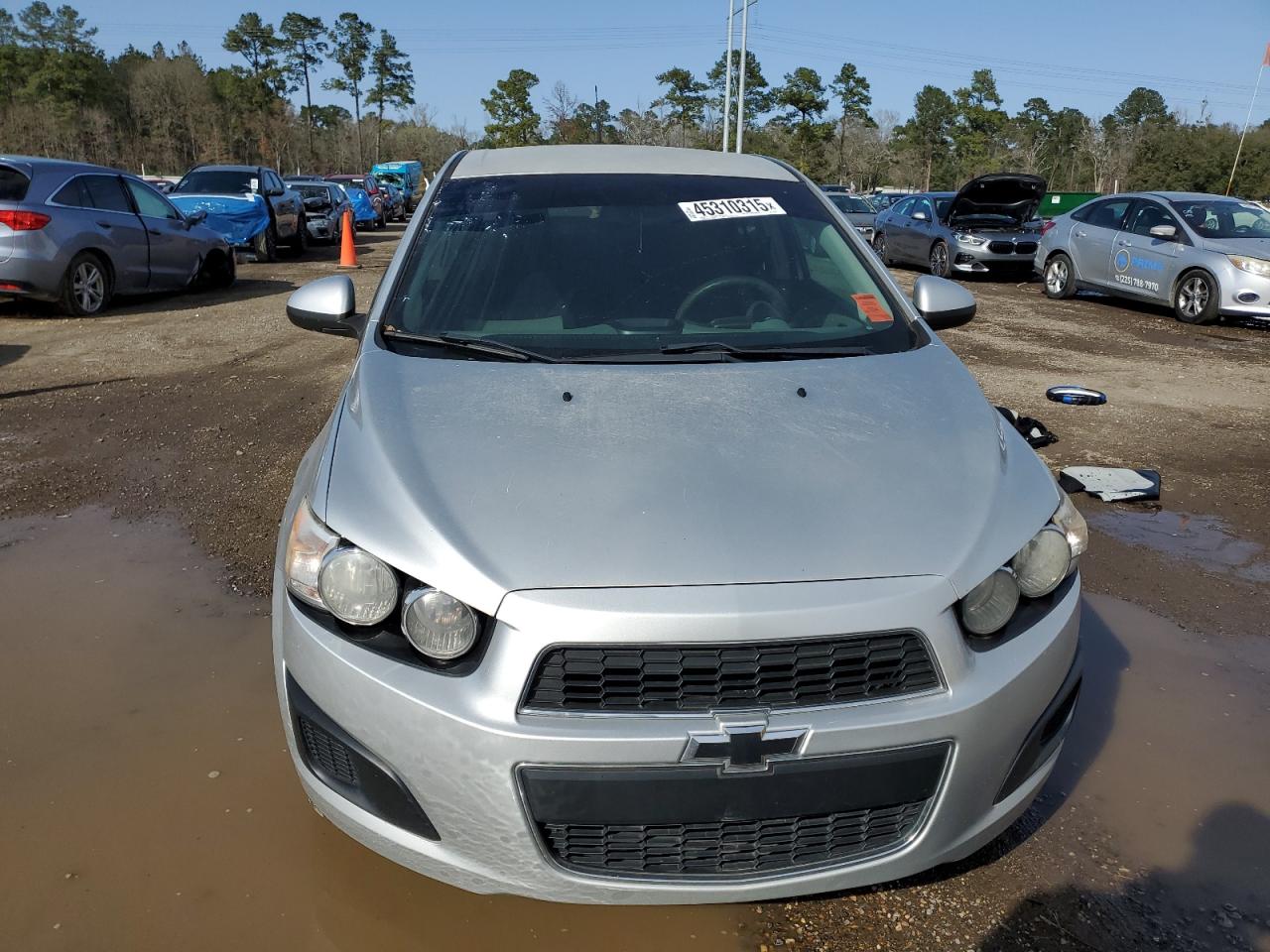 2013 Chevrolet Sonic VIN 1G1JC5SH0D4155831 Copart auction photo, undercarriage damage thumbnail 5