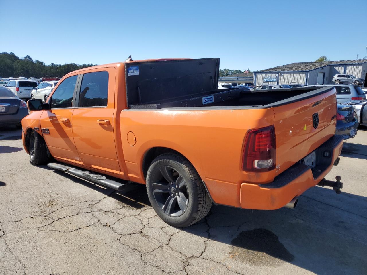 2015 RAM 1500 VIN 1C6RR7MT5FS702359 Copart auction photo, side / front end damage thumbnail 2