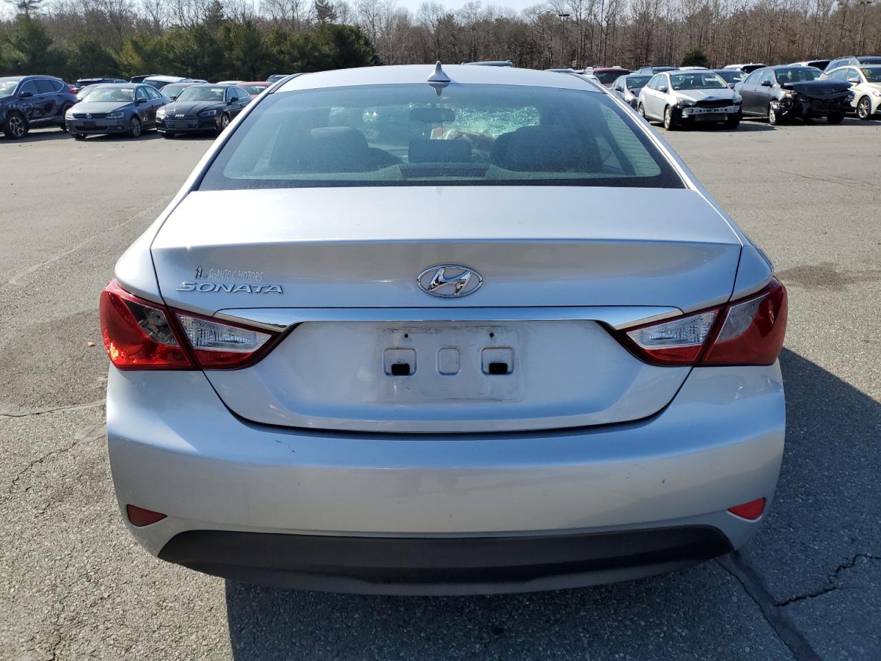 2014 Hyundai Sonata VIN 5NPEB4AC1EH844879 Copart auction photo, front end / side damage thumbnail 6