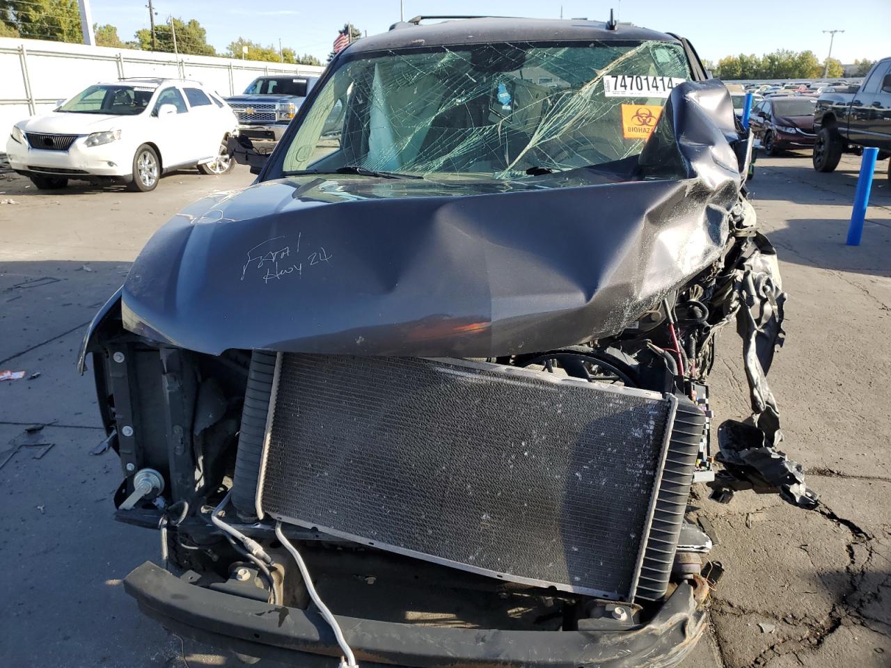 2010 Chevrolet Tahoe VIN 1GNUKBE0XAR134437 Copart auction photo, rollover damage thumbnail 5