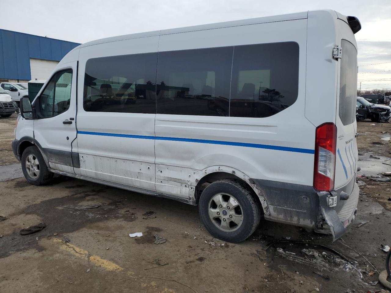 2018 Ford Transit VIN 1FBAX2CM3JKA97862 Copart auction photo, side damage thumbnail 2