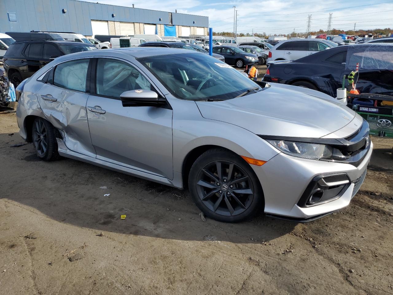 2021 Honda Civic VIN SHHFK7H69MU201794 Copart auction photo, side damage thumbnail 4