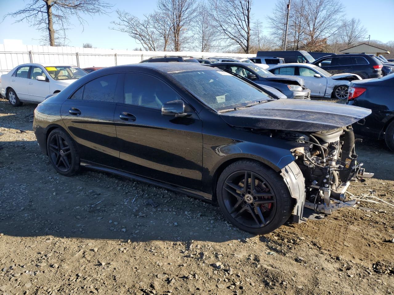 2018 Mercedes-Benz CLA-klasse VIN WDDSJ4EB1JN662669 Copart auction photo, front end damage thumbnail 4