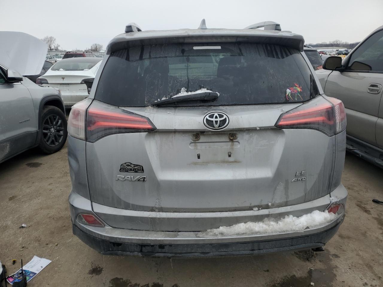 2016 Toyota RAV 4 VIN 2T3BFREV7GW460391 Copart auction photo, front end / rear end damage thumbnail 6