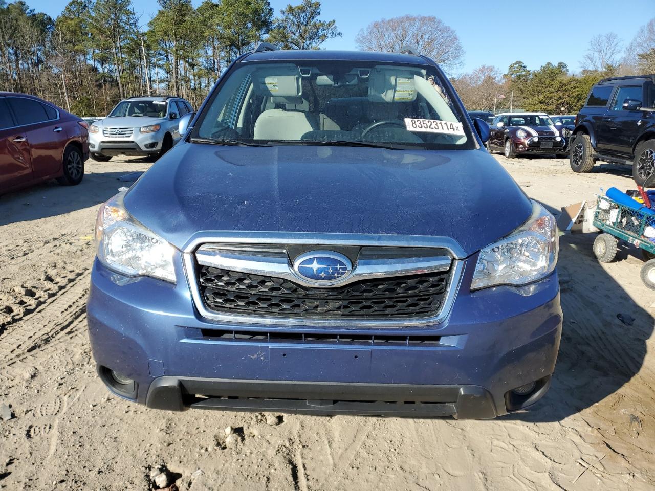 2016 Subaru Forester VIN JF2SJAFC3GH447559 Copart auction photo, side damage thumbnail 5