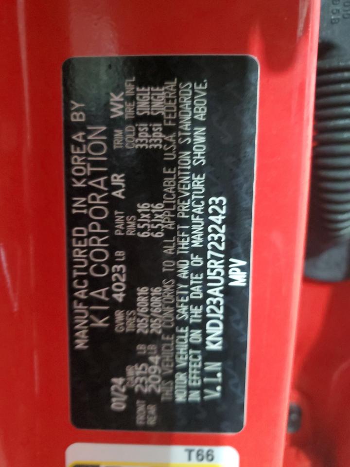 2024 KIA Soul VIN KNDJ23AU5R7232423 Copart auction photo, front end damage thumbnail 13