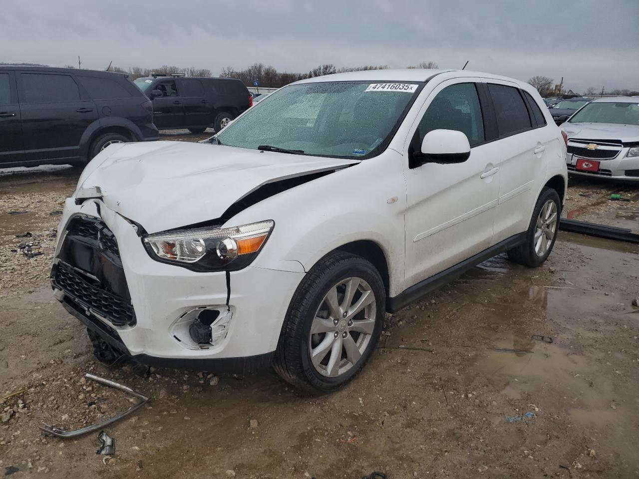 2015 Mitsubishi Outlander VIN 4A4AR3AW9FE044274 - Copart auction photo