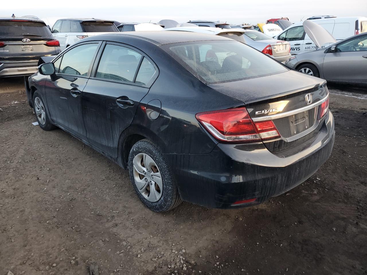 2015 Honda Civic VIN 2HGFB2E57FH513997 Copart auction photo, front end / minor dent/scratches damage thumbnail 2