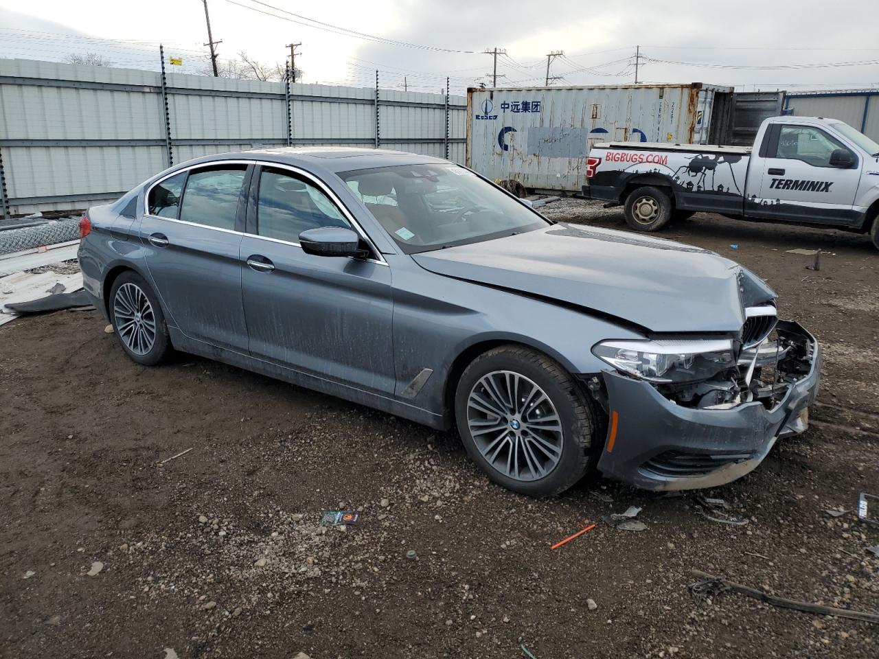 2018 BMW 5er VIN WBAJA7C52JWA72012 Copart auction photo, front end damage thumbnail 4