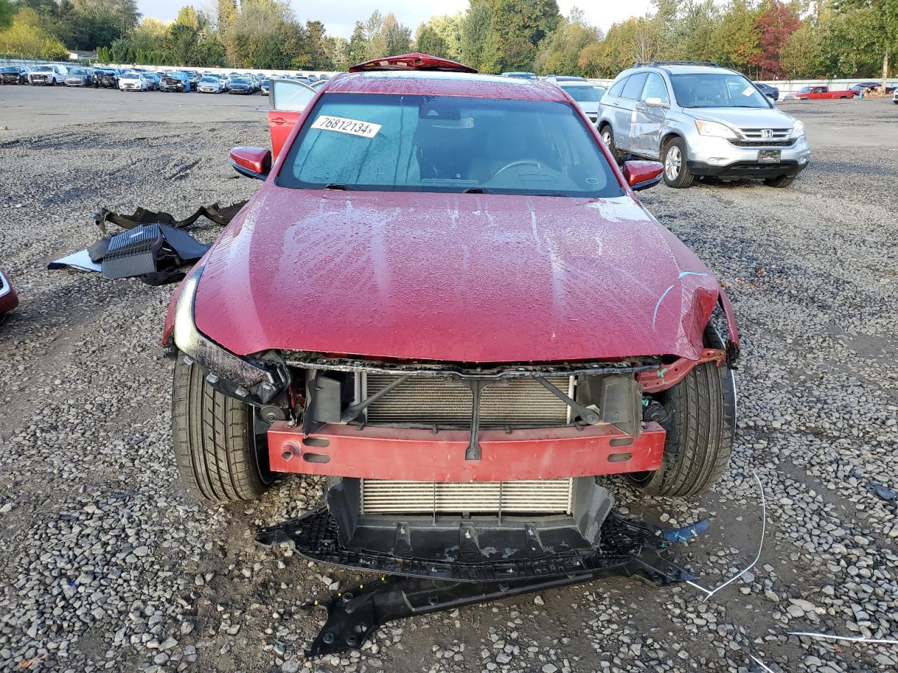 2020 Cadillac CT5 VIN 1G6DT5RK6L0130222 Copart auction photo, front end / side damage thumbnail 5