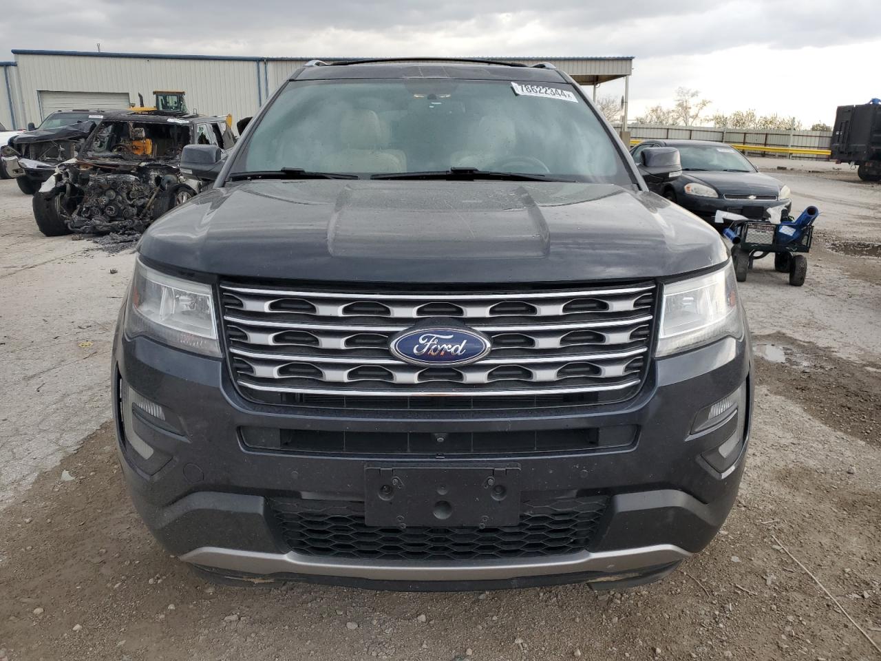 2017 Ford Explorer VIN 1FM5K8F86HGD87308 Copart auction photo, top/roof damage thumbnail 5