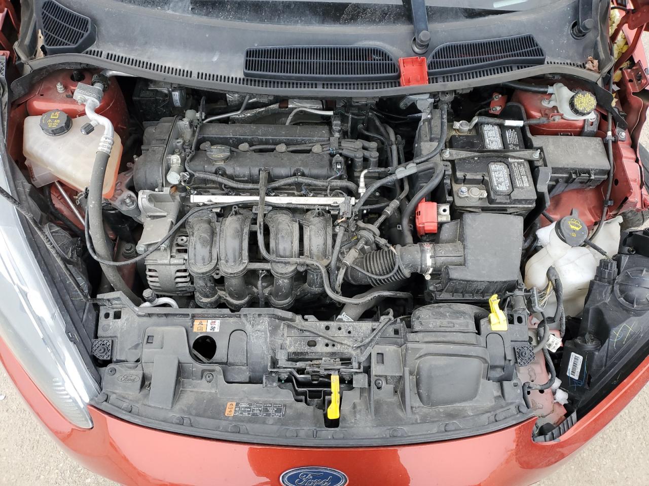 2018 Ford Fiesta VIN 3FADP4BJ7JM132512 Copart auction photo, undercarriage / front end damage thumbnail 13
