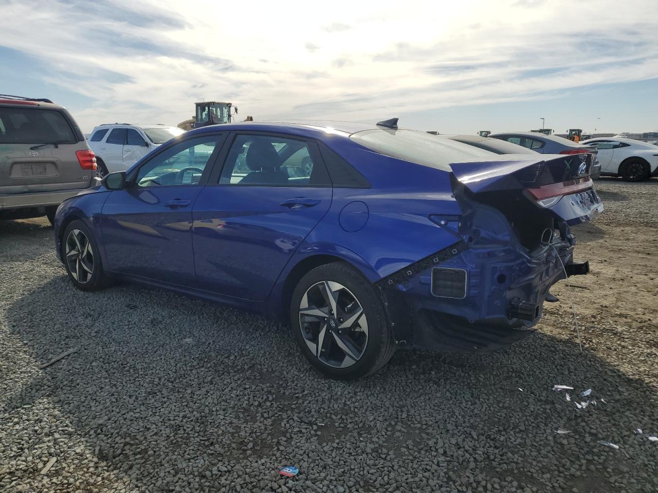 2023 Hyundai Elantra VIN KMHLS4AG7PU521984 Copart auction photo, rear end damage thumbnail 2