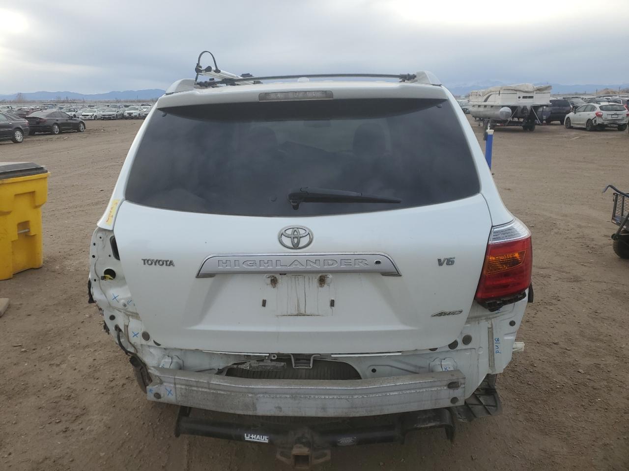 2009 Toyota Highlander VIN JTEES42A892136113 Copart auction photo, rear end damage thumbnail 6