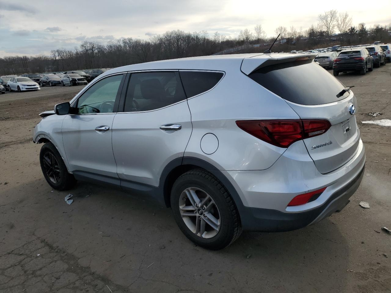 2018 Hyundai Santa Fe VIN 5XYZTDLB1JG534235 Copart auction photo, front end damage thumbnail 2