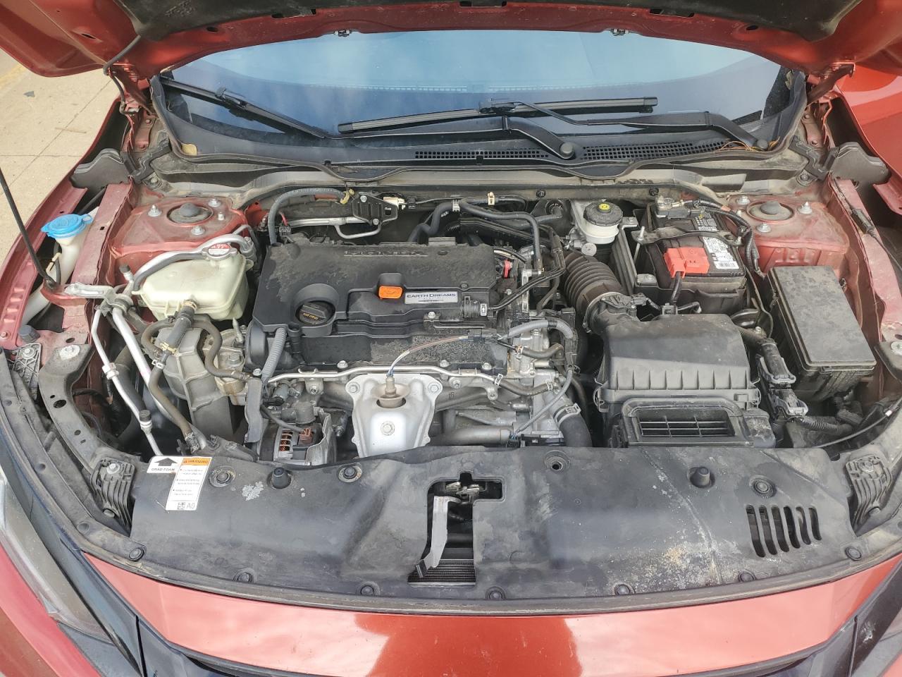 2019 Honda Civic VIN 19XFC2F66KE009921 Copart auction photo, side / rear end damage thumbnail 11