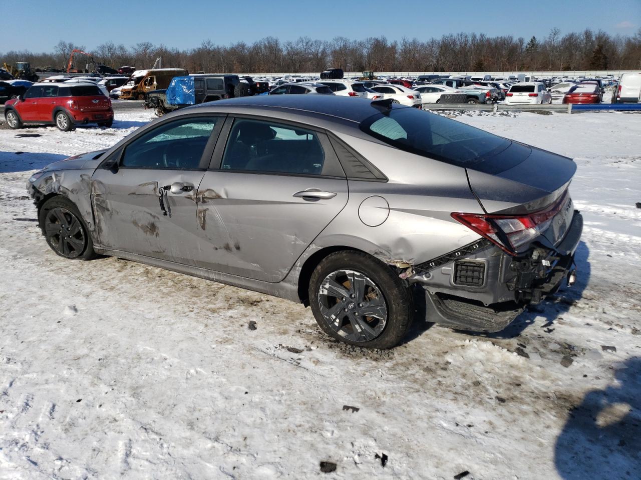 2023 Hyundai Elantra VIN KMHLM4AG6PU391836 Copart auction photo, all over damage thumbnail 2