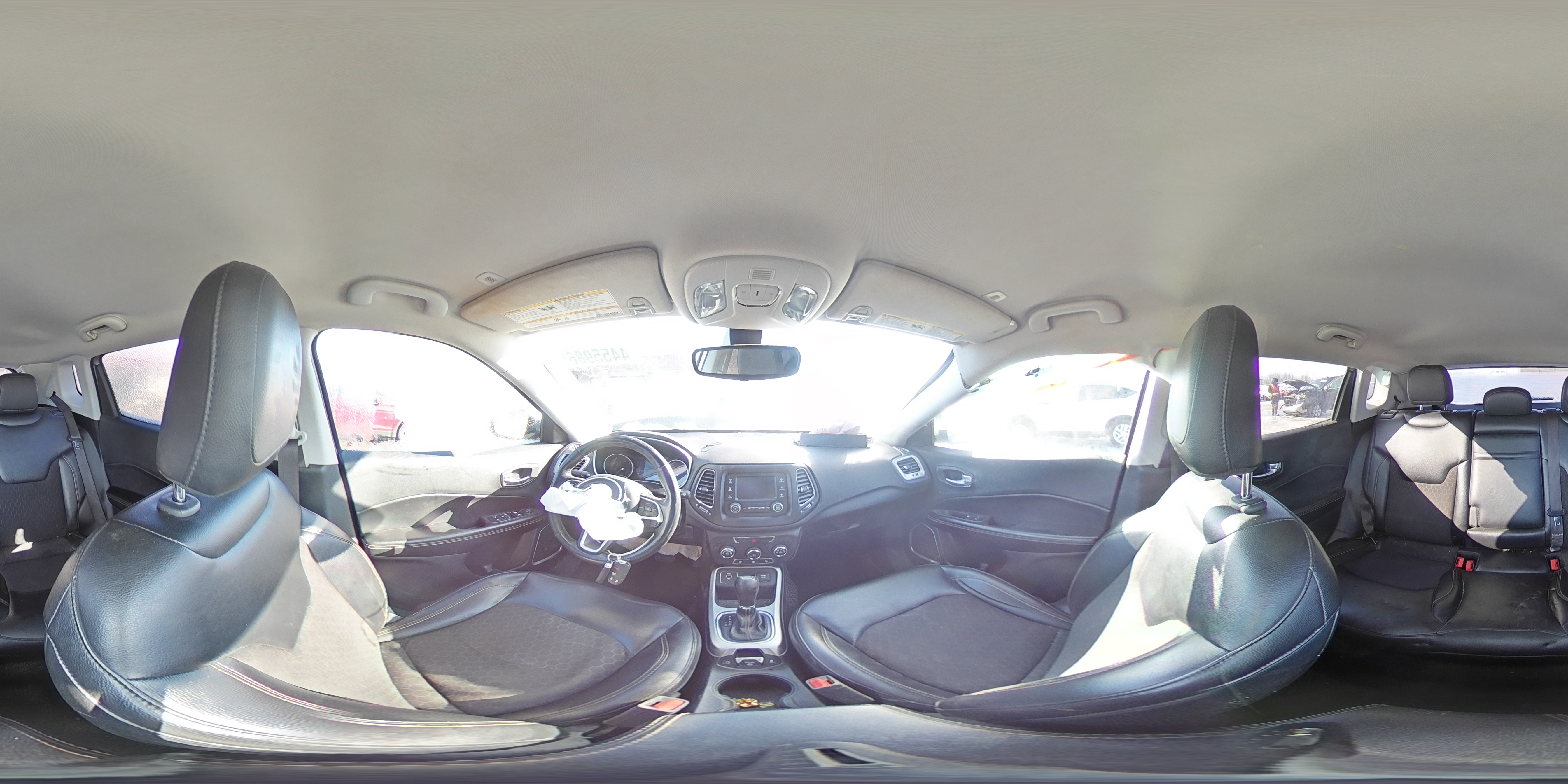 2018 Jeep Compass VIN 3C4NJCBB0JT467751 Copart auction photo, front end / undercarriage damage thumbnail 13