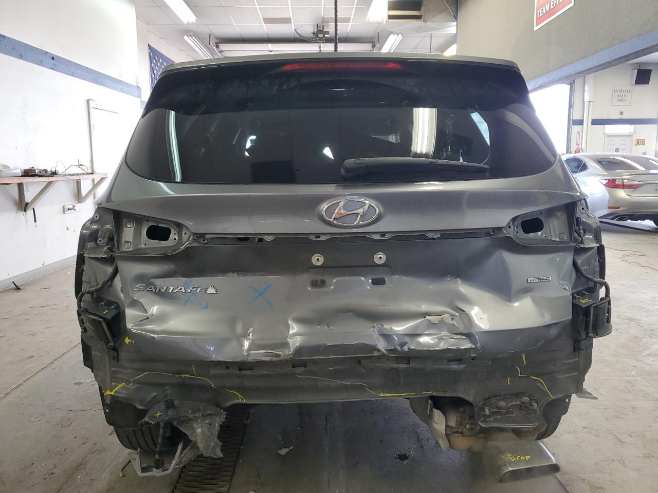 2019 Hyundai Santa Fe VIN 5NMS2CAD5KH010841 Copart auction photo, rear end damage thumbnail 6