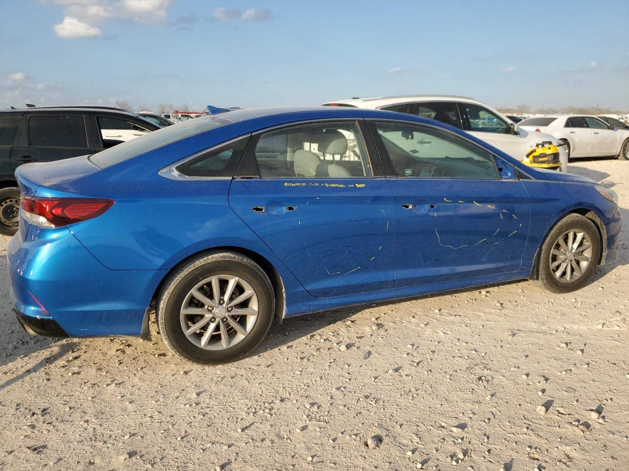 2018 Hyundai Sonata VIN 5NPE24AF2JH618838 Copart auction photo, undercarriage / all over damage thumbnail 3