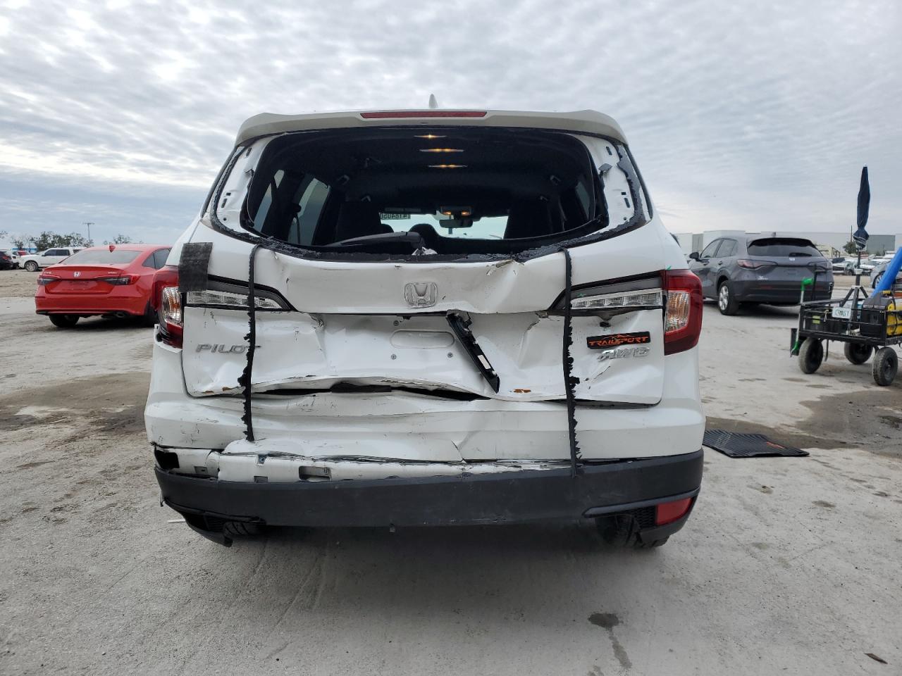 2022 Honda Pilot VIN 5FNYF6H80NB082609 Copart auction photo, rear end damage thumbnail 6