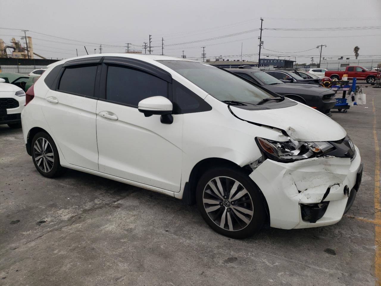2017 Honda Fit VIN JHMGK5H77HS004746 Copart auction photo, front end damage thumbnail 4