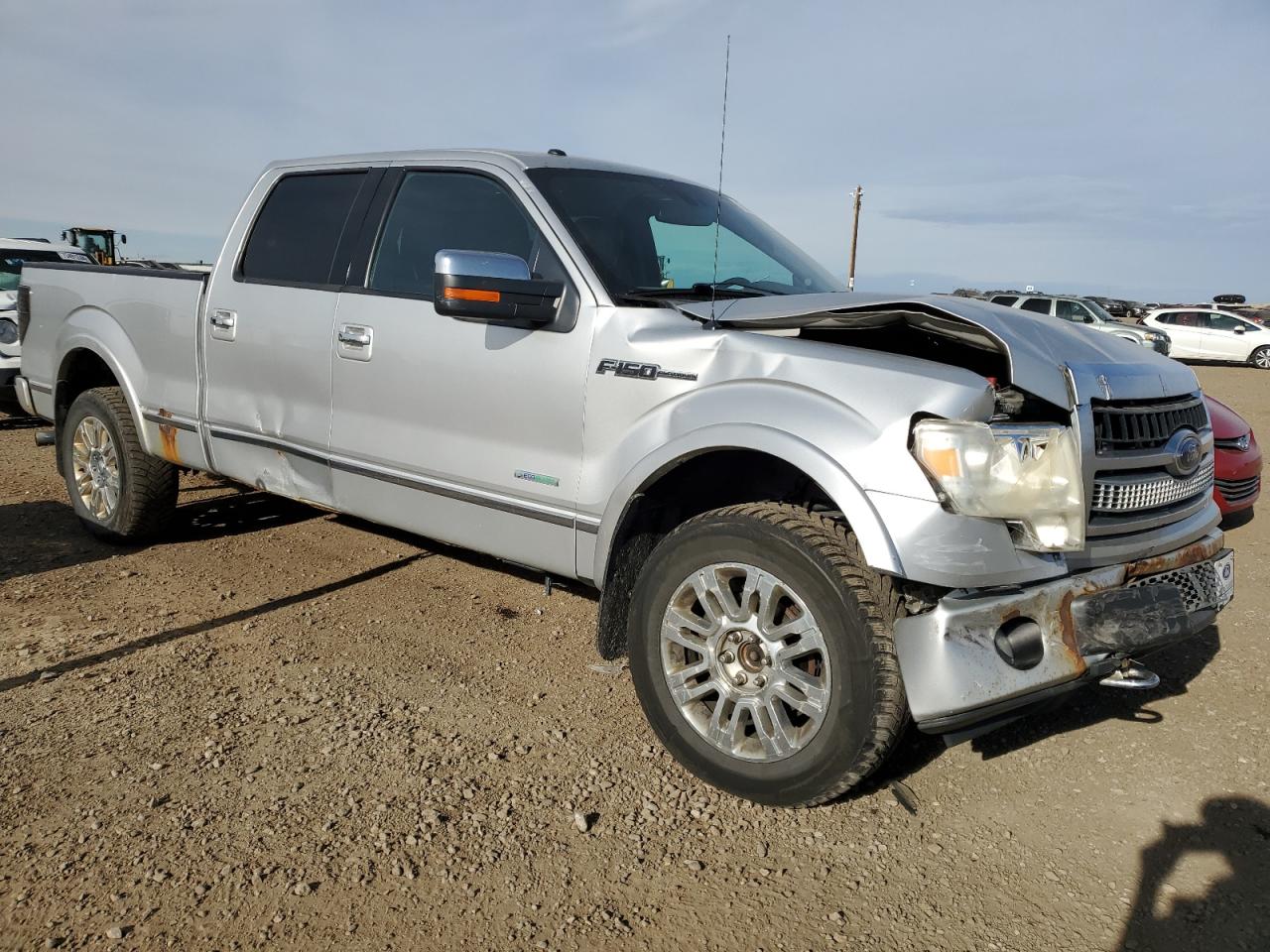 2012 Ford F-150 VIN 1FTFW1ET9CFB48280 Copart auction photo, front end / side damage thumbnail 4