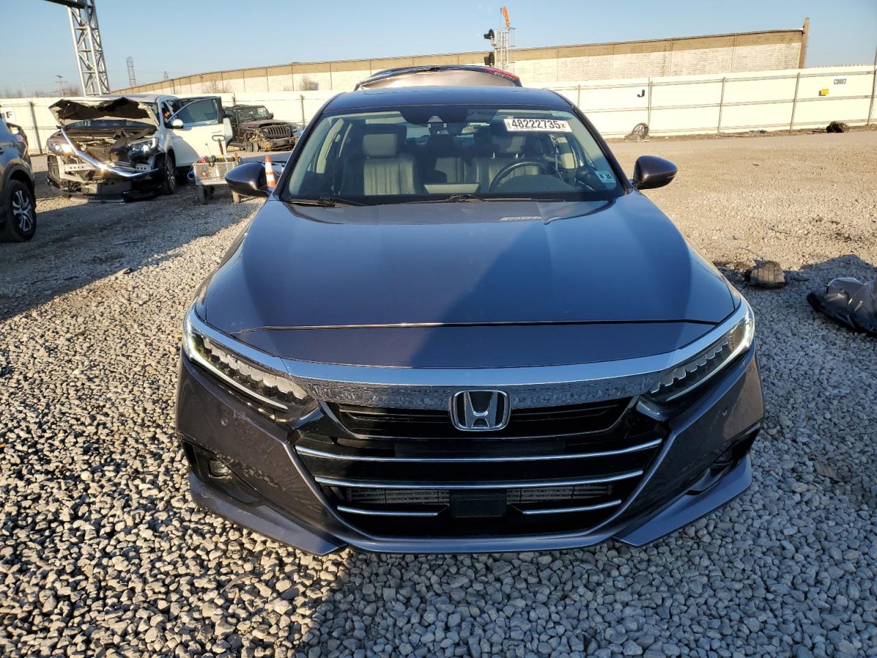 2021 Honda Accord VIN 1HGCV1F55MA073695 Copart auction photo, rear end damage thumbnail 5