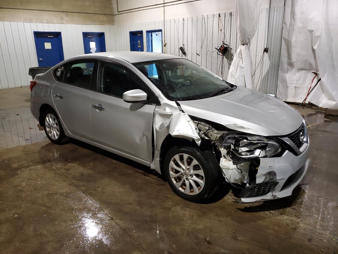 2019 Nissan Sentra VIN 3N1AB7AP1KY330440 Copart auction photo, side / front end damage thumbnail 4