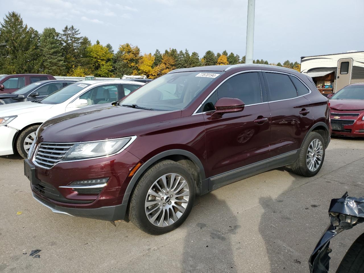 2017 Lincoln MKC VIN 5LMCJ3D93HUL35349