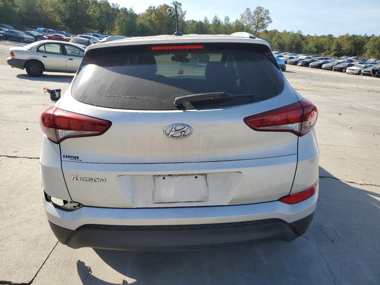 2017 Hyundai Tucson VIN KM8J33A42HU296539 Copart auction photo, undercarriage / front end damage thumbnail 6