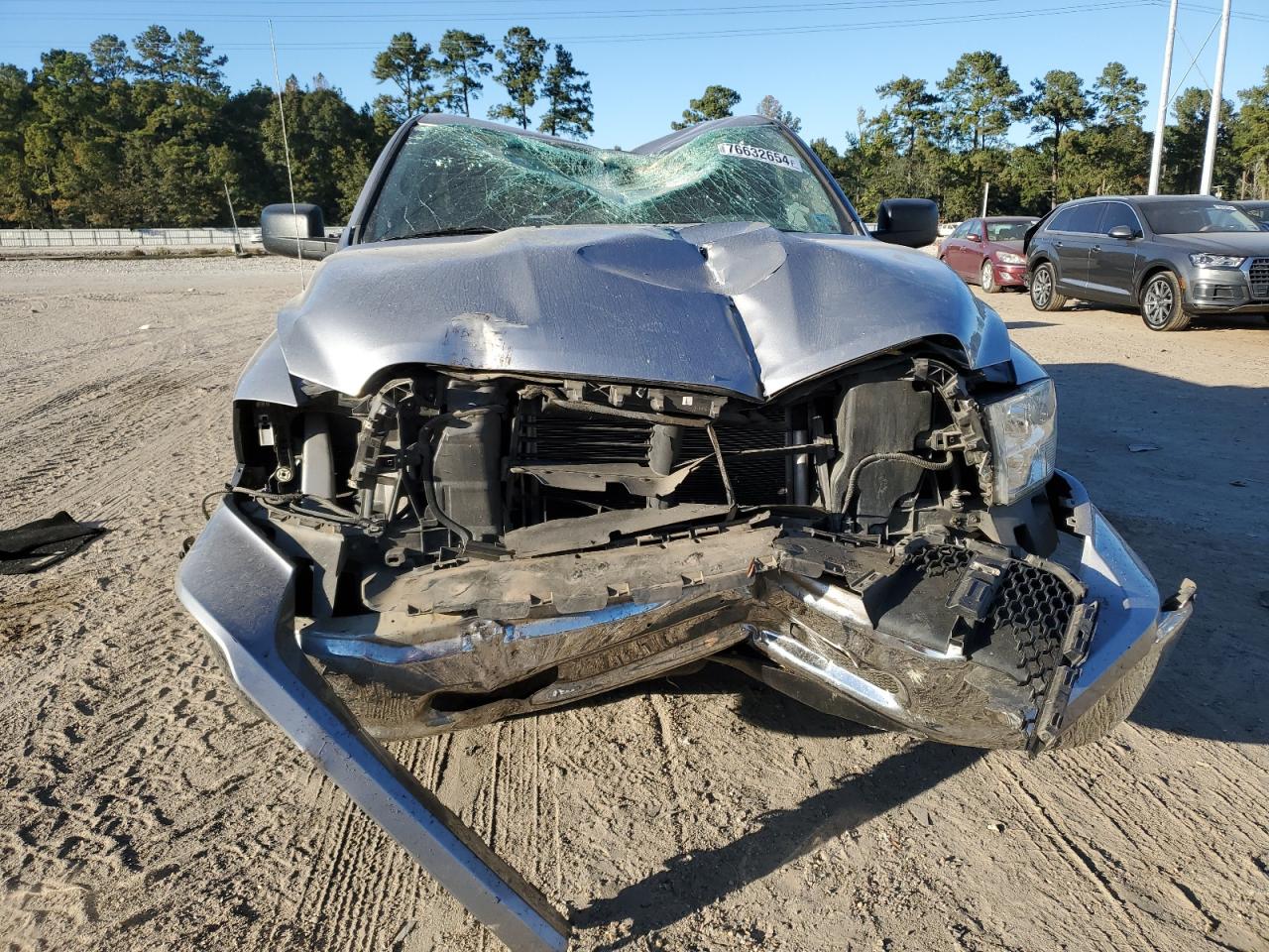 2020 RAM 1500 VIN 1C6RR6FG2LS138725 Copart auction photo, front end / top/roof damage thumbnail 5