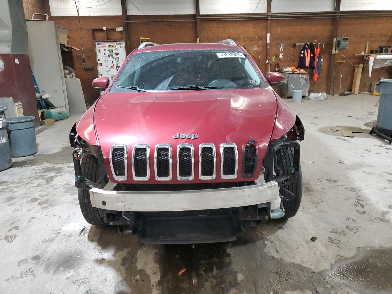 2015 Jeep Grand Cherokee VIN 1C4PJMCB4FW593609 Copart auction photo, front end / side damage thumbnail 5