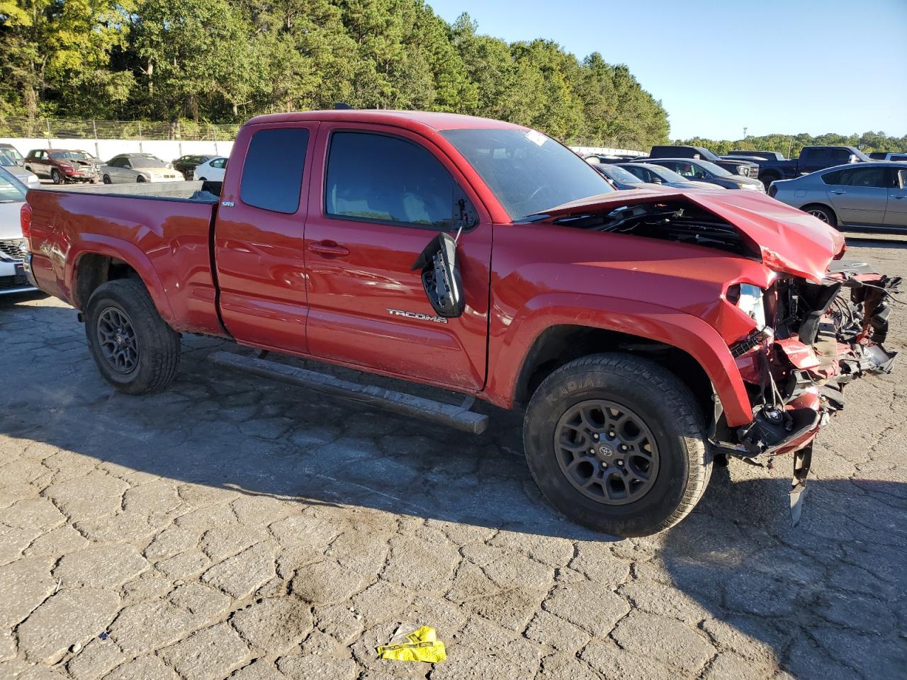 2017 Toyota Tacoma VIN 5TFSZ5AN8HX092726 Copart auction photo, front end damage thumbnail 4