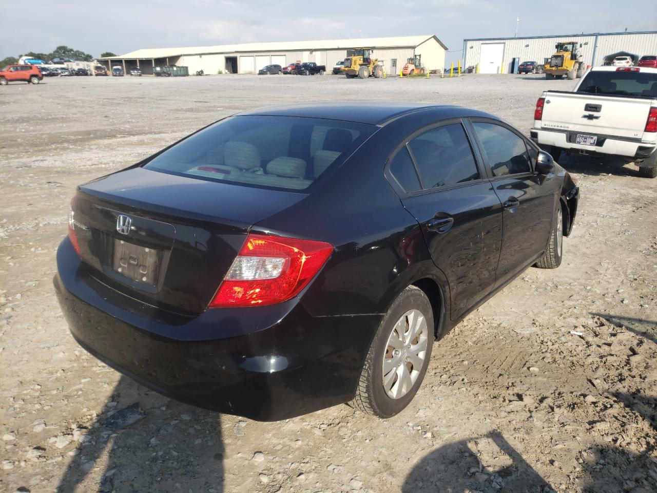 2012 Honda Civic VIN 2HGFB2F52CH308923 Copart auction photo, front end damage thumbnail 3