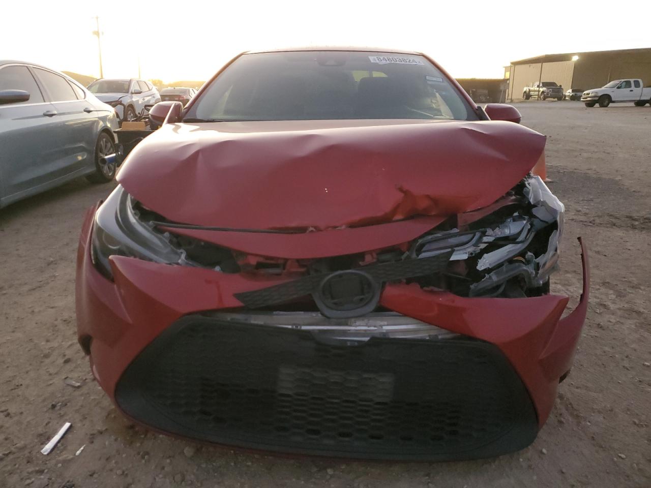 2020 Toyota Corolla VIN JTDEBRBE1LJ017384 Copart auction photo, front end / minor dent/scratches damage thumbnail 5