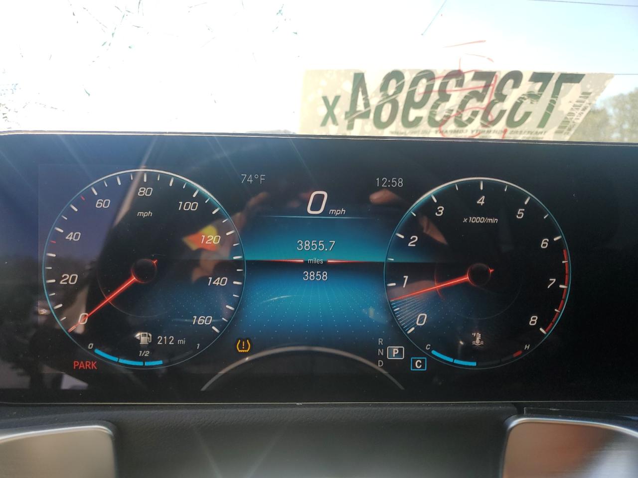 2023 Mercedes-Benz GLB VIN W1N4M4GBXPW328577 Copart auction photo, top/roof damage thumbnail 9