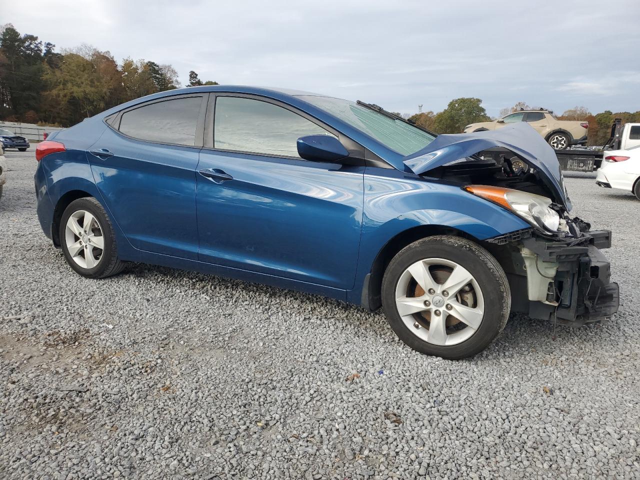 2013 Hyundai Elantra VIN KMHDH4AE2DU965416 Copart auction photo, front end / minor dent/scratches damage thumbnail 4