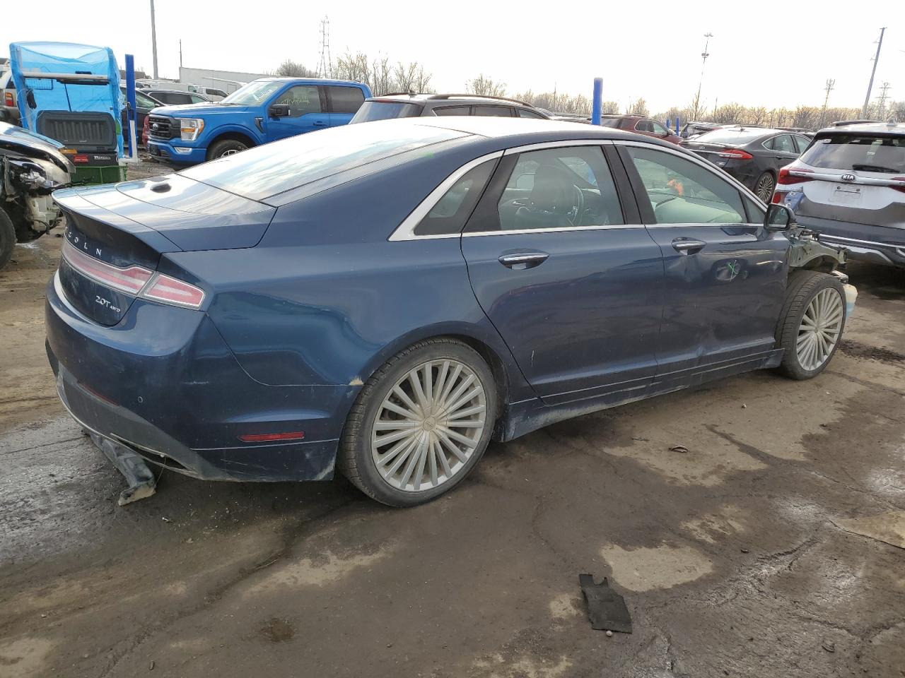 2017 Lincoln MKZ VIN 3LN6L5F9XHR601962 Copart auction photo, all over damage thumbnail 3