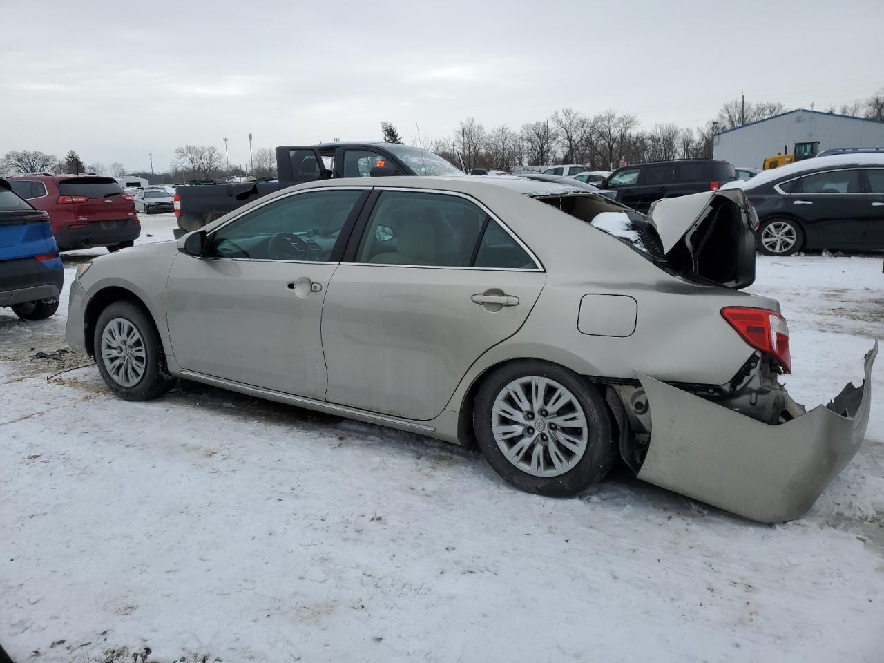 2014 Toyota Camry VIN 4T1BF1FK5EU361757 Copart auction photo, rear end / front end damage thumbnail 2