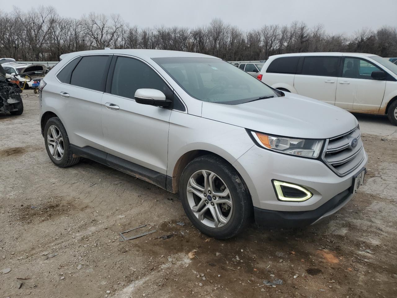 2015 Ford Edge VIN 2FMTK3K99FBB61423 Copart auction photo, rear end / minor dent/scratches damage thumbnail 4