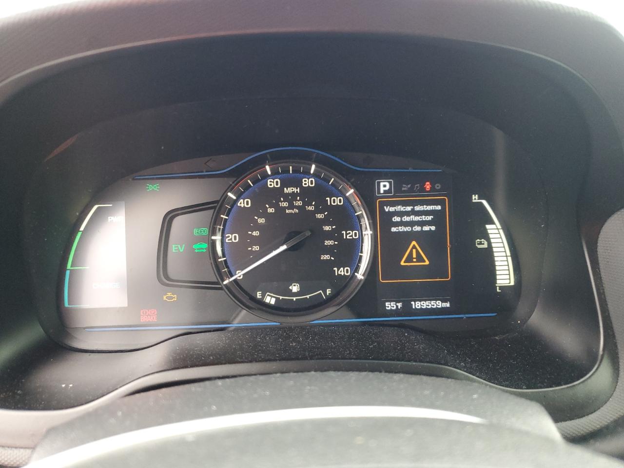 2019 Hyundai IONIQ VIN KMHC65LC4KU180363 Copart auction photo, front end / side damage thumbnail 9