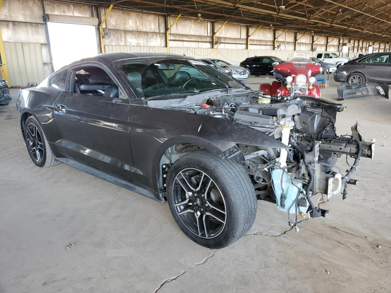 2015 Ford Mustang VIN 1FA6P8TH1F5413911 Copart auction photo, front end / mechanical damage thumbnail 4