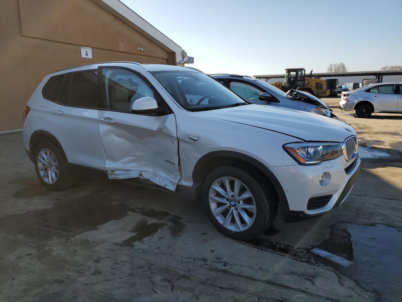 2017 BMW X3 VIN 5UXWZ7C36H0V88866 Copart auction photo, side / undercarriage damage thumbnail 4