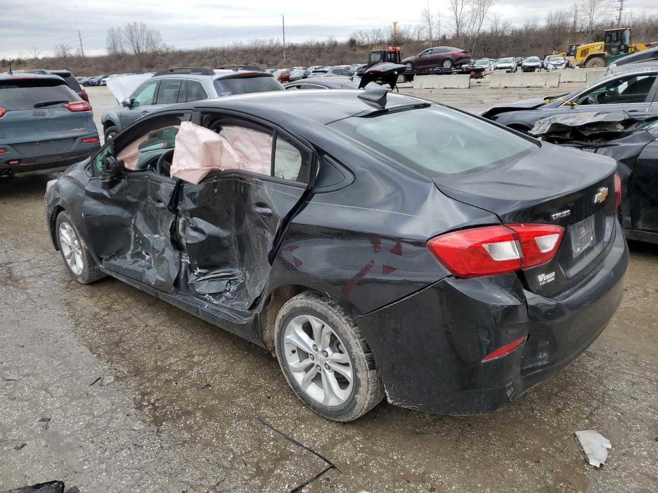 2019 Chevrolet Cruze VIN 1G1BC5SM1K7128666 Copart auction photo, side damage thumbnail 2