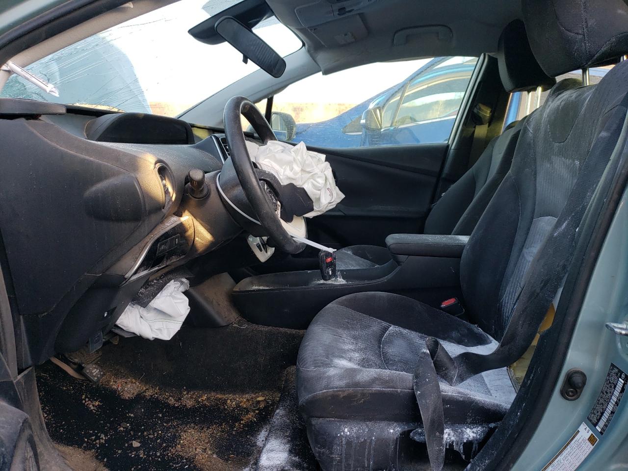 2017 Toyota Prius VIN JTDKBRFU4H3032588 Copart auction photo, front end / side damage thumbnail 7