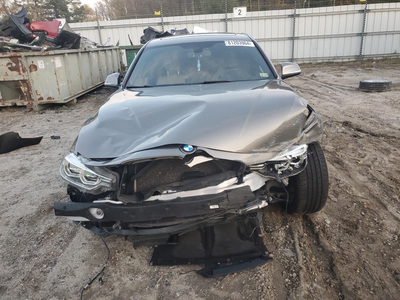 2016 BMW 3er VIN WBA8E3G56GNT80673 Copart auction photo, front end damage thumbnail 5