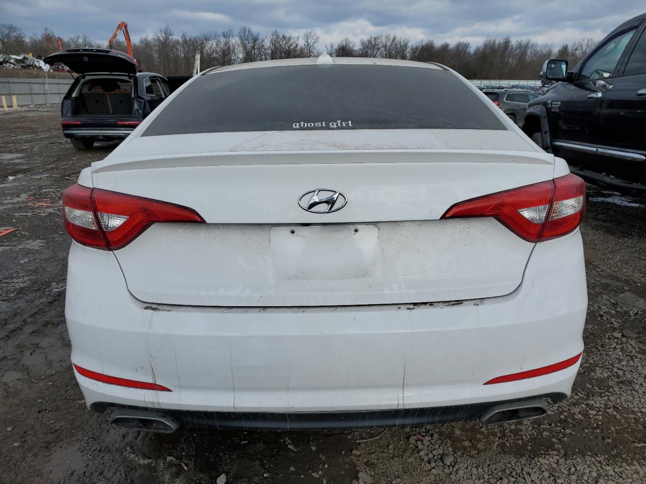 2015 Hyundai Sonata VIN 5NPE34AF0FH108721 Copart auction photo, front end / rear end damage thumbnail 6