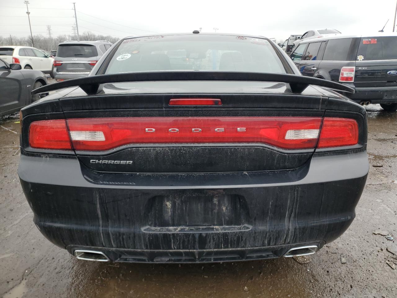 2012 Dodge Charger VIN 2C3CDXHG0CH126309 Copart auction photo, front end / rear end damage thumbnail 6