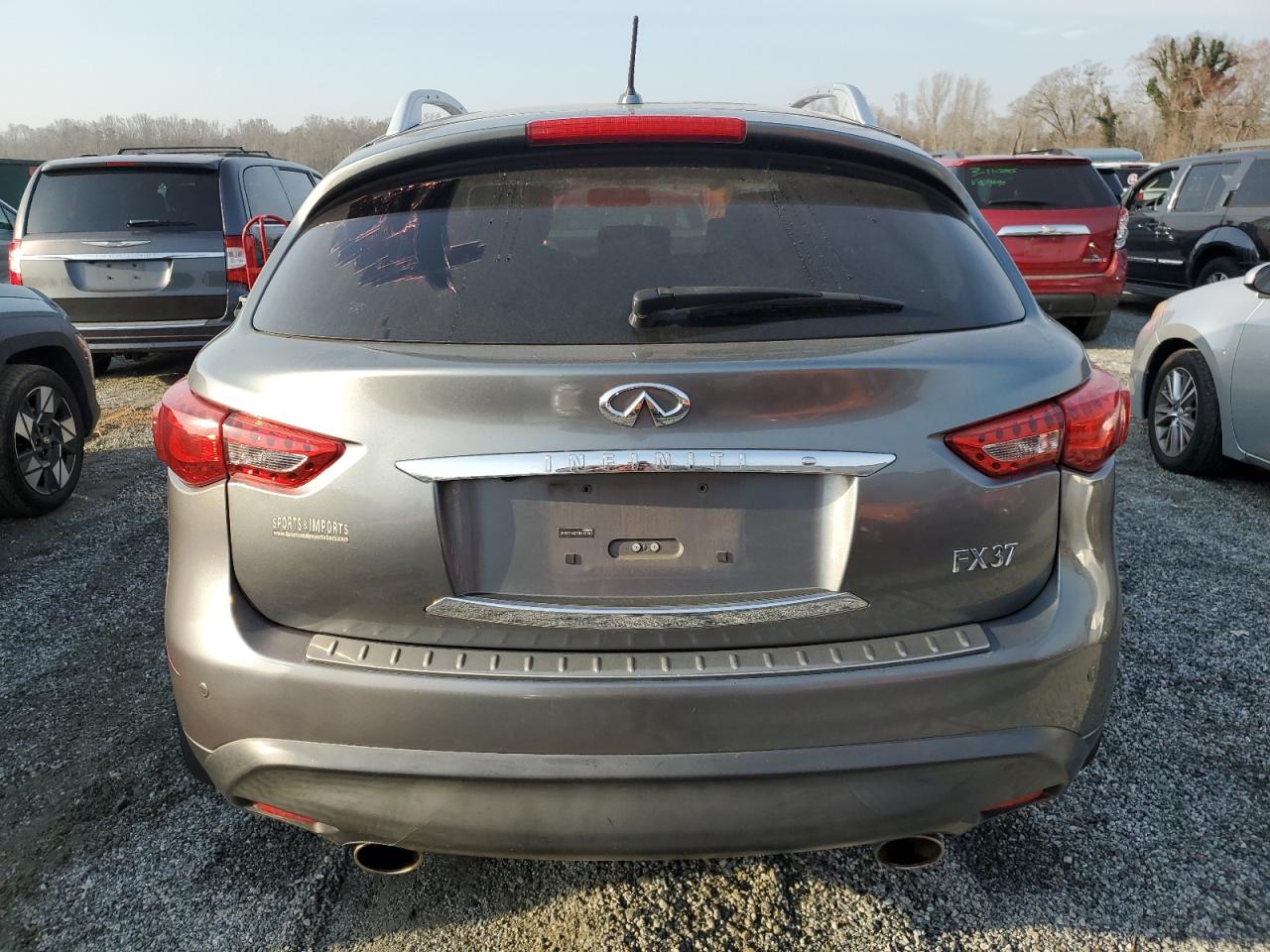 2013 Infiniti FX VIN JN8CS1MU7DM142343 Copart auction photo, front end damage thumbnail 6